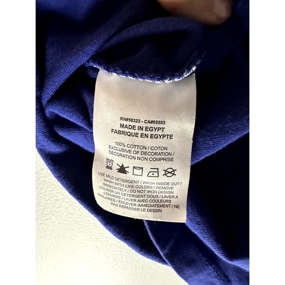 Nike Short Sleeve Twist Logo Mushroom Frog Graphic T-Shirt Blue Mens Size Medium - Picture 8 of 8